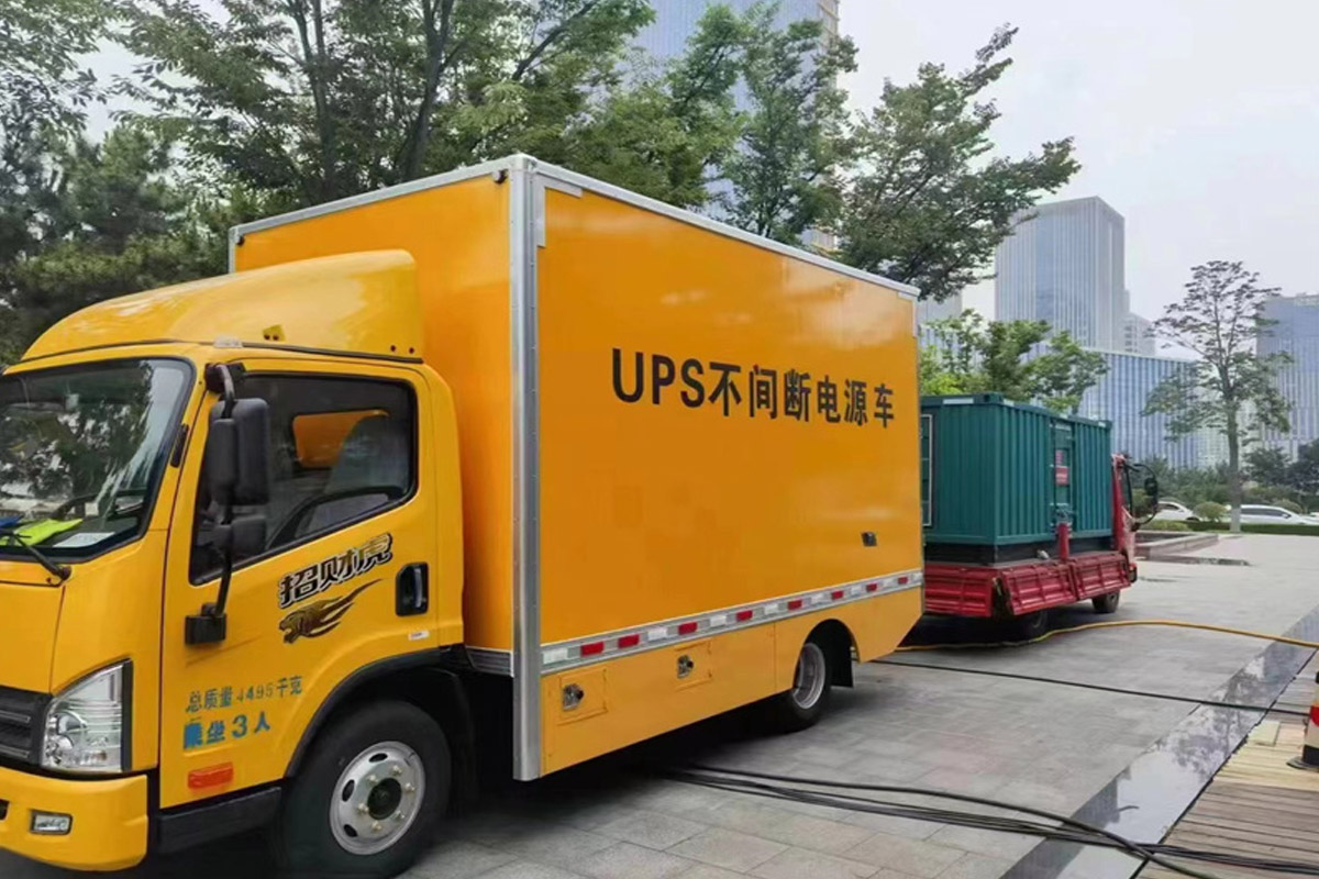 普陀发电机租赁施工现场